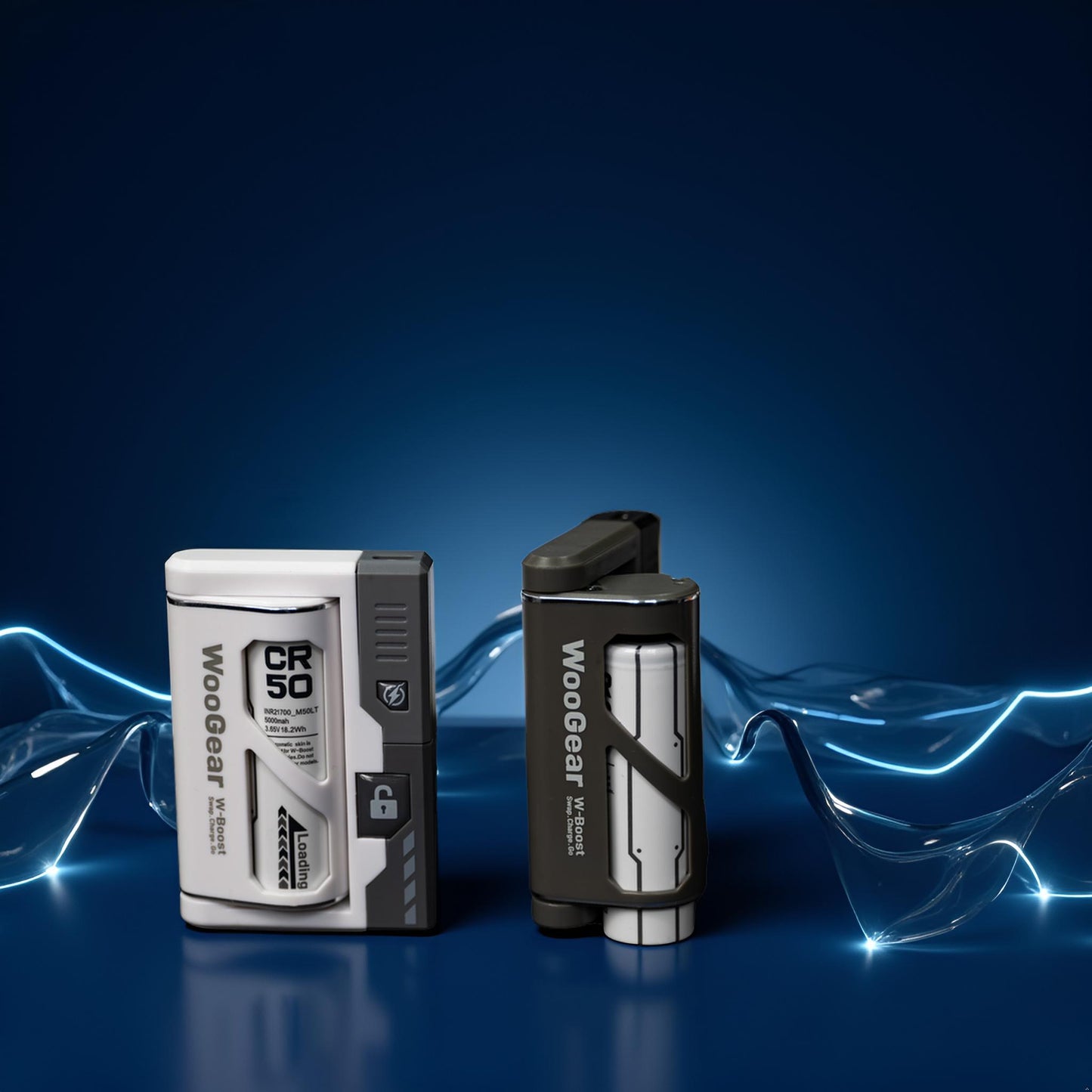 Battery Replaceable Powerbank with 21700 batteries 20000mah Max 50000mah capacity