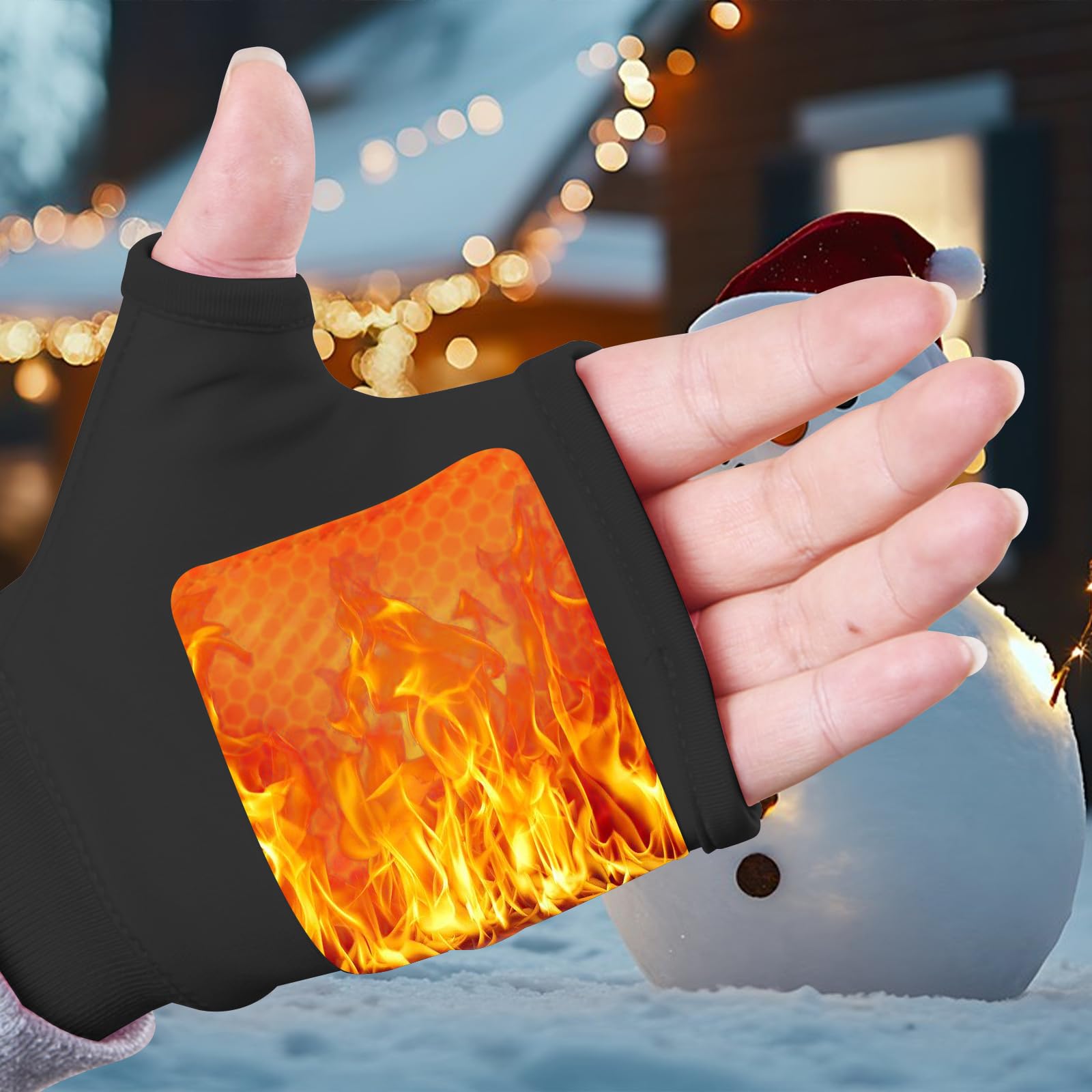 Heated Gloves Gloves,Portable Heating Gloves with Digital Display,Rechargeable Heated Gloves,MiGICosy Smart Thermostatic Heated Fingerless