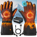 Heated Gloves for Men Women, Rechargeable Heated Gloves with waterpoof & Upgrade Non-Slip with Touchscreen, Heated Work Gloves for Motorcycling/Skiing/Hunting/Outdoor Work