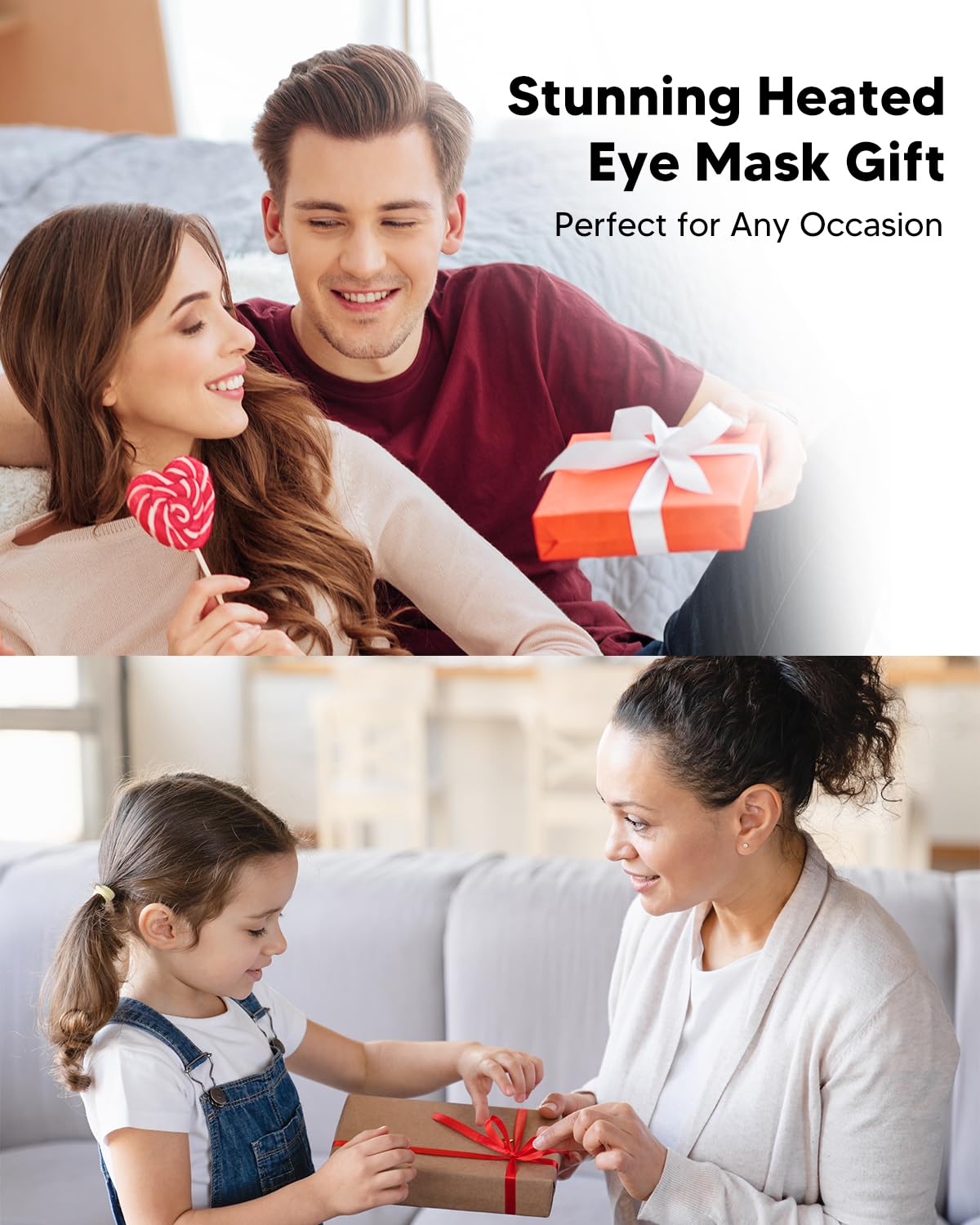 MiGICosy Heated Eye Mask for Dry Eyes - Rechargeable Eye Heat Mask - MGD Eye Warm Compress with Washable Cover - Sinus Heating Pad for Eyes, Styes & Blepharitis - heated eye masks for dry eyes